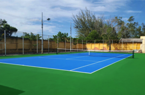 thi công sơn sân tennis nền bê tông xi măng ninh hải, ninh thuận2