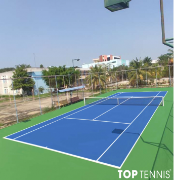 sữa chữa và sơn lại sân tennis